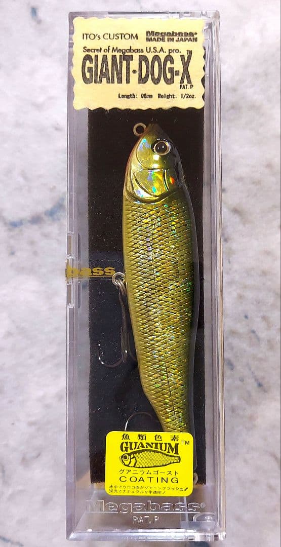メガバス ジャイアント ドッグX GGモスバックゴールデンシャッド '98