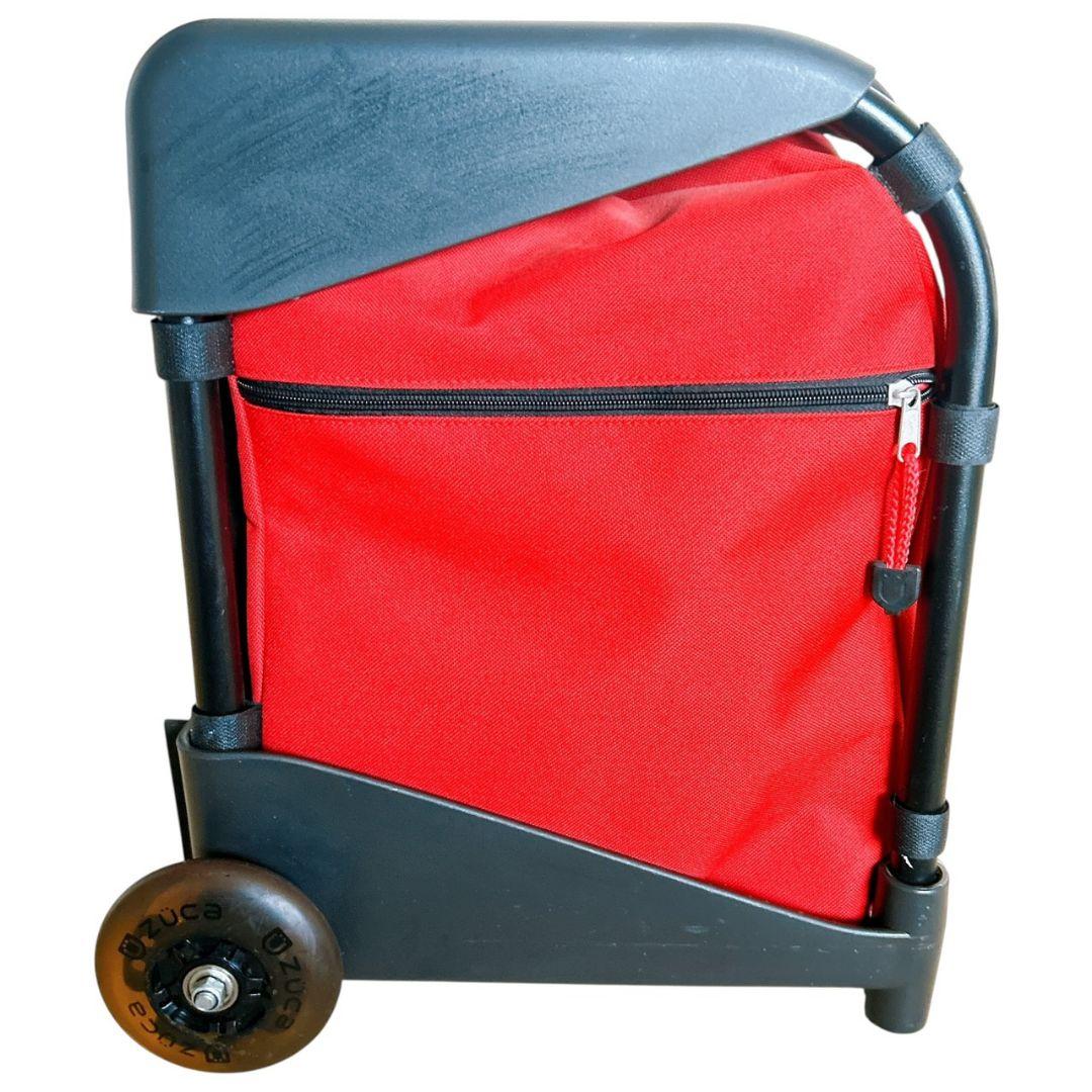 希少 レッド】 ZUCA 座れるキャリー LED点灯確認済 美品 機内持込OK