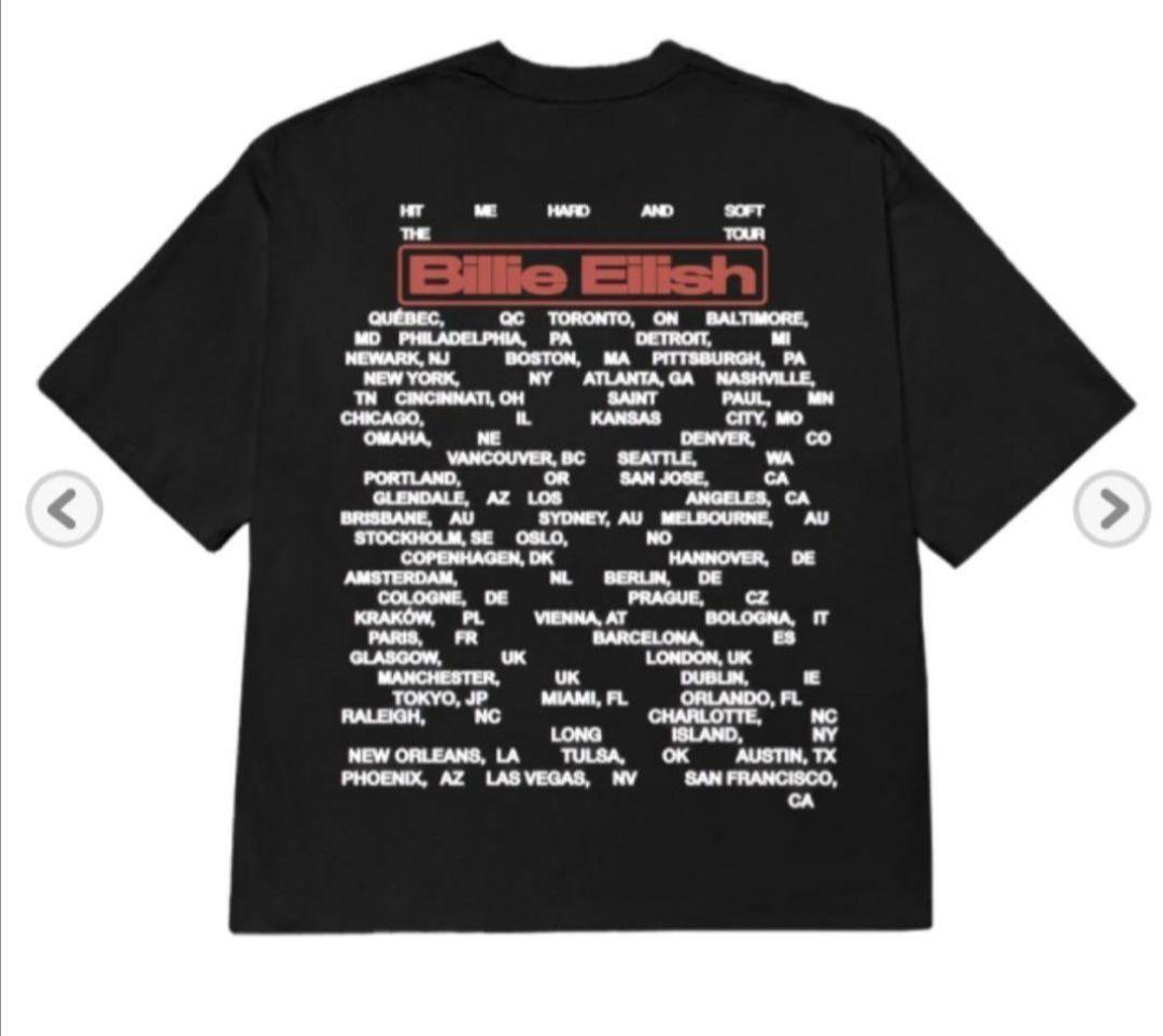 [新品未使用] ビリー・アイリッシュ 2025 ツアーＴシャツ M 黒 完売品