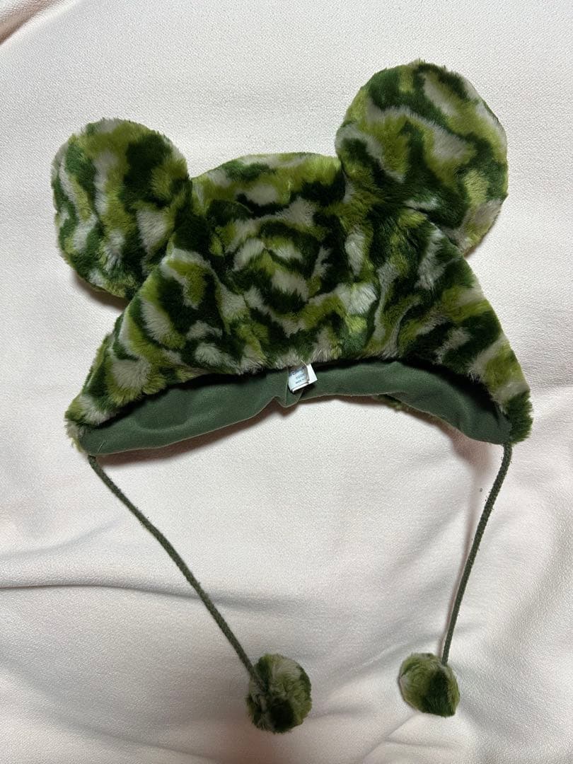 レア ディズニー ミッキー 迷彩柄 カモフラージュ柄 ファンキャップ