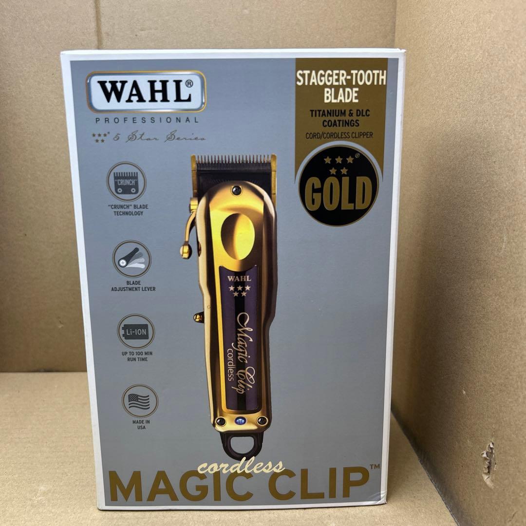 未使用　WAHL 5star Cordless Magic Clip ゴールド Wahl Gold Magic Clip Cordless - Limited Edition with Stand — Vip