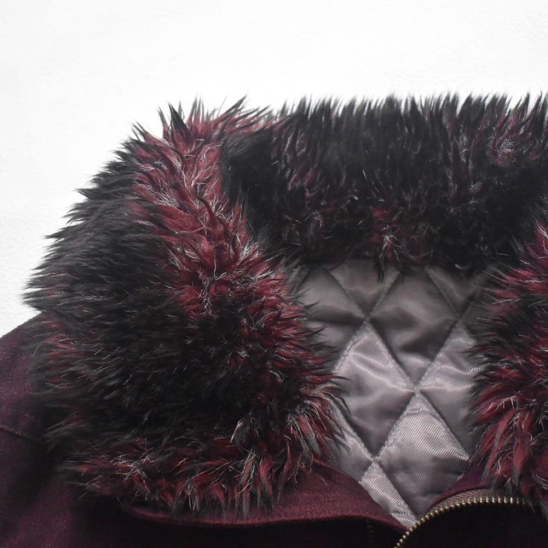 00s TORNADO MART grunge suede fur jacket - メルカリ