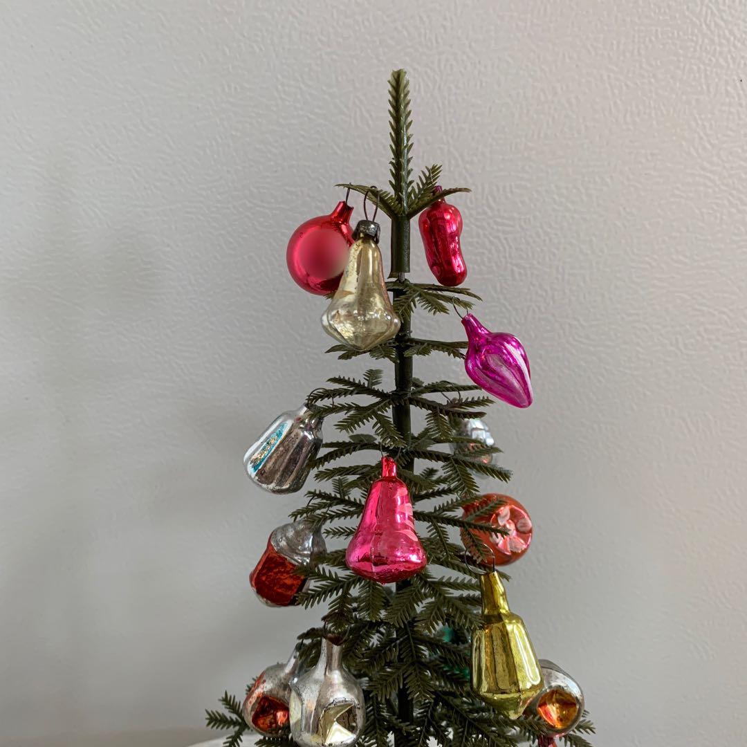 《値下げ》ソビエト ミニガラスオーナメントセット 16個 ヴィンテージ