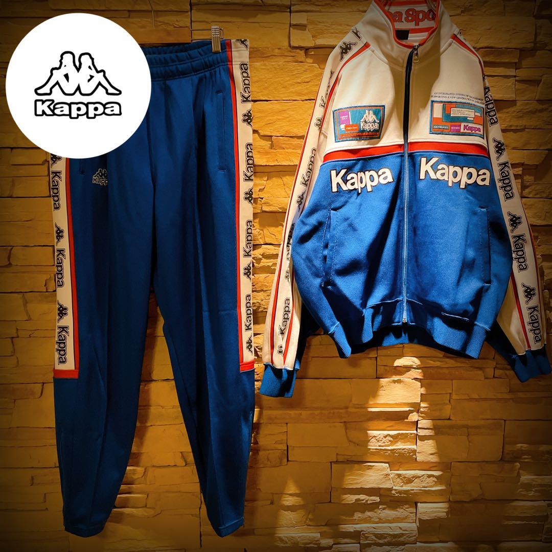 激レア】90s'/kappa/ジャージセットアップ/レトロ/美品/激派手/XL