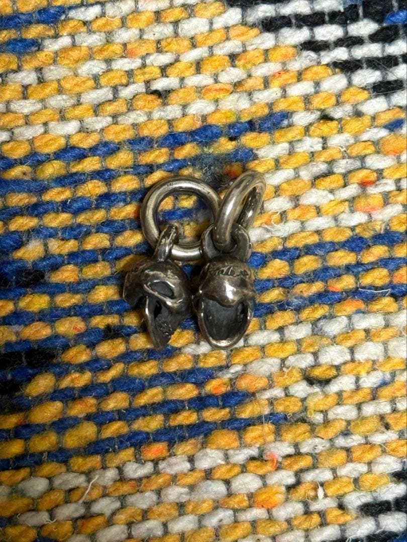 廃盤Fate.co 文野栄治　スカルチャーム　ペンダント　 シルバー　2個セット