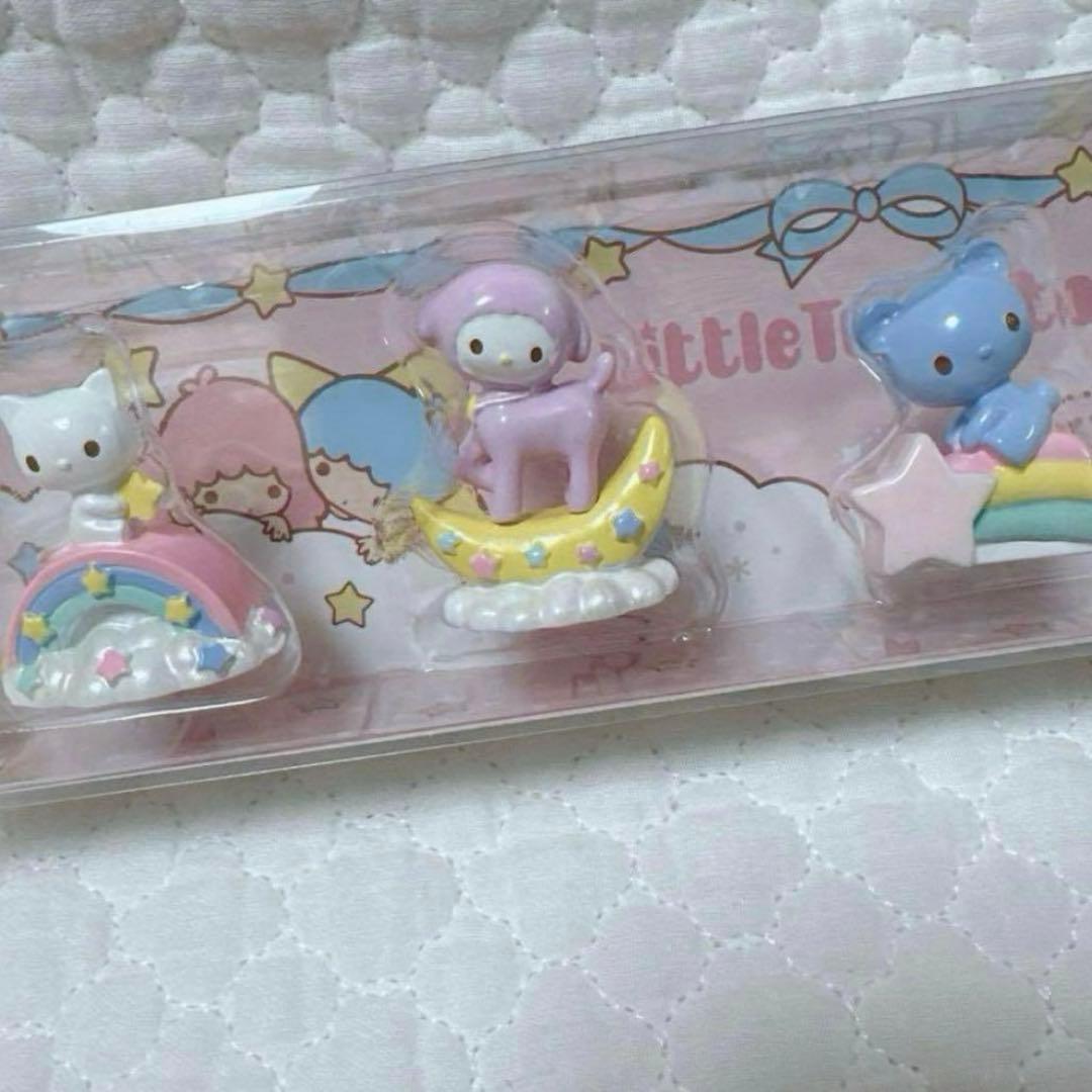 サンリオ❣️超激レア　キキララ お友達　フィギュア　クマ　ネコ　レトロ