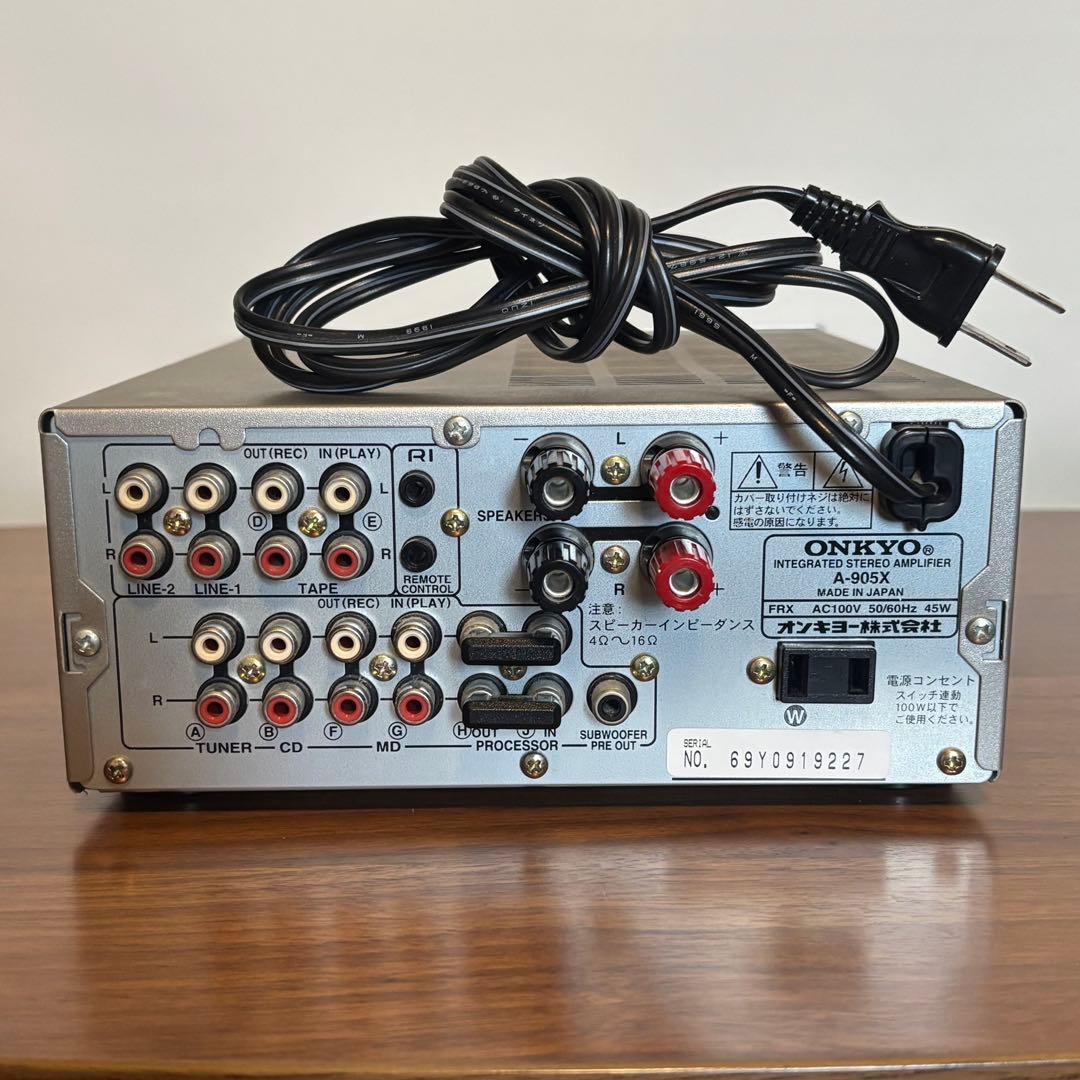 ONKYO A-905X プリメインアンプ - メルカリ