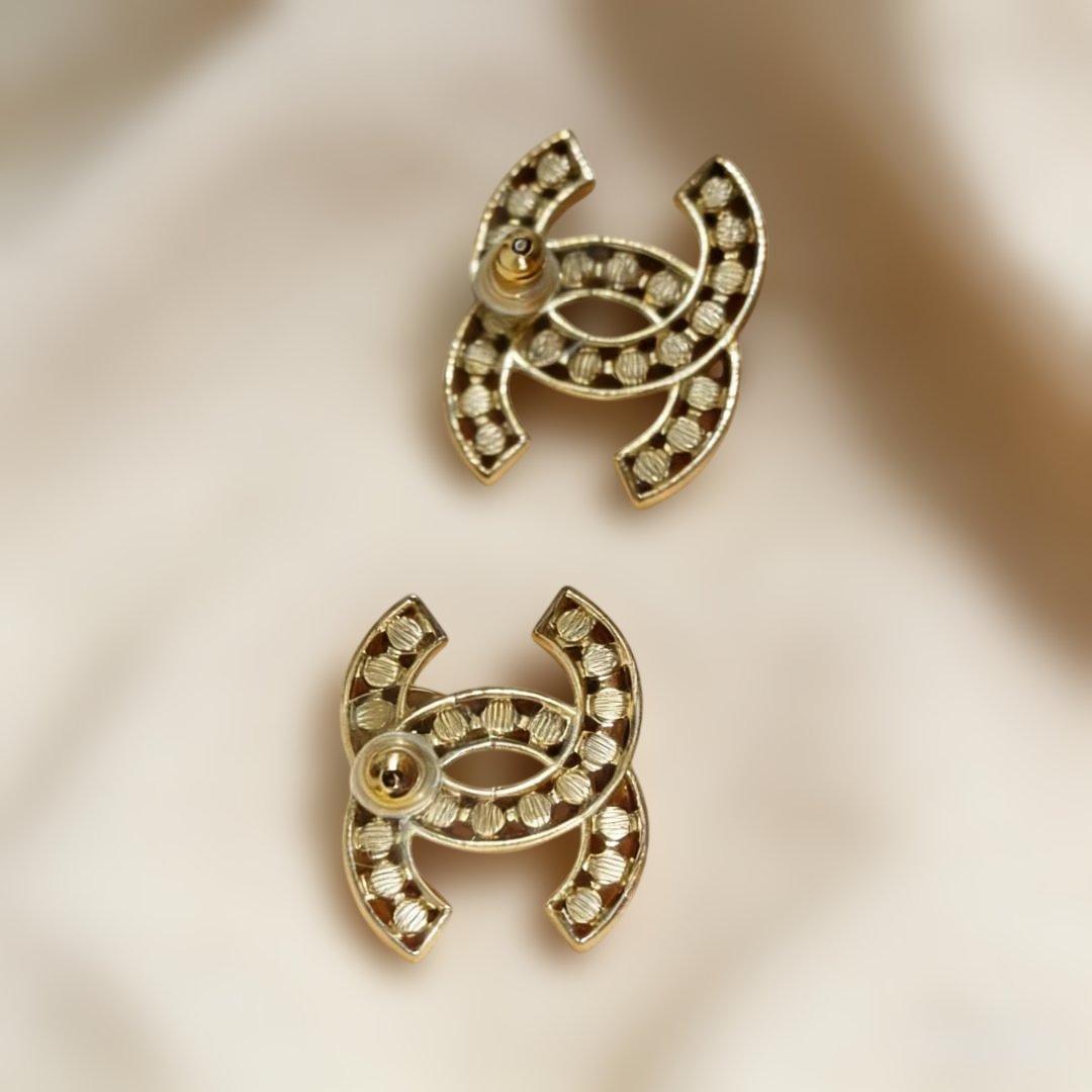 美品 シャネル COCO マーク パール ピアス