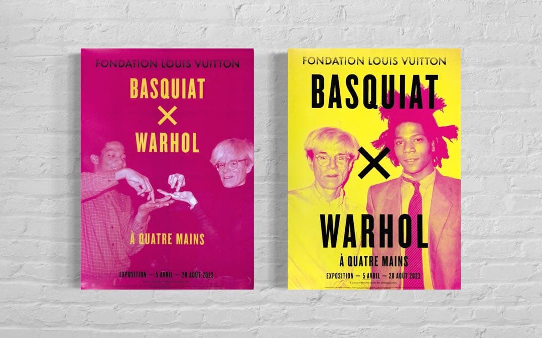 再入荷1枚のみ】バスキア×ウォーホル 海外ポスター②ルイヴィトン財団