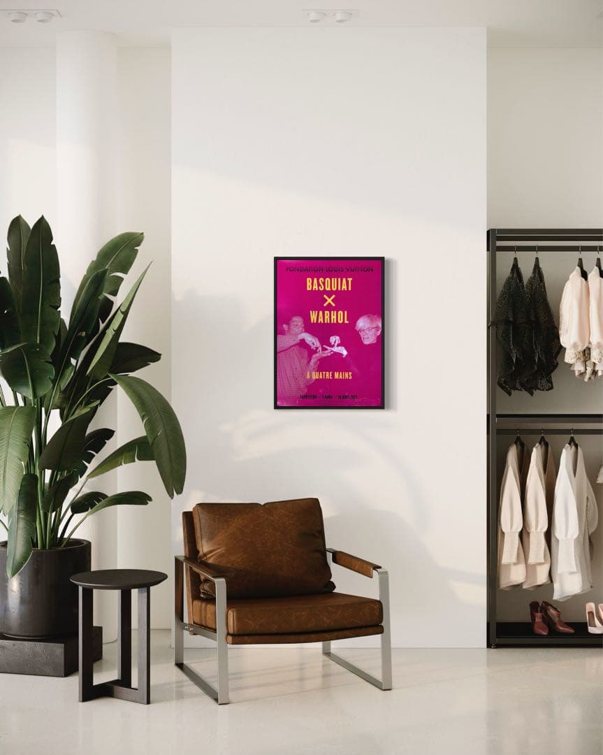 再入荷1枚のみ】バスキア×ウォーホル 海外ポスター②ルイヴィトン財団