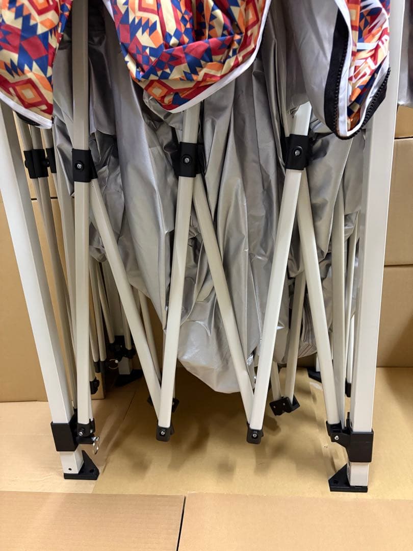 FIELDOOR ワンタッチタープテント 3.0×3.0m ネイティブ柄