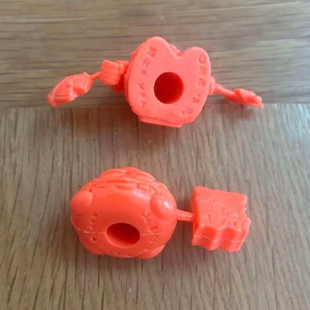 ガン消し　オレンジ フィギュアパーツ セット