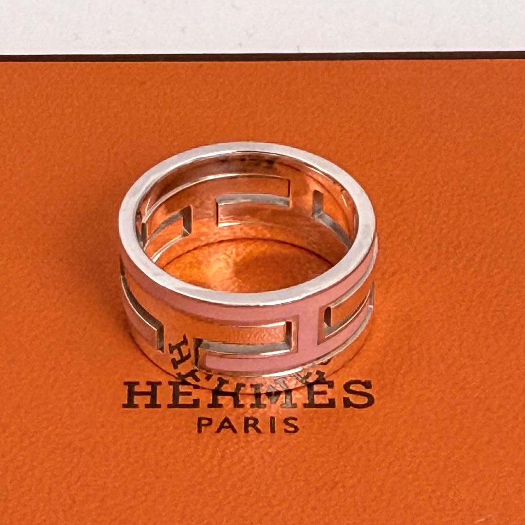 新品磨き】HERMES | エルメス ムーブアッシュ リング 15号 ピンク