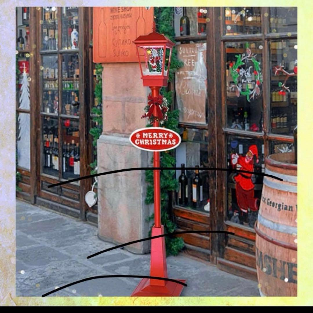 なーし様専用 クリスマス街路灯 クリスマス置物 街灯 LEDライト 180cm