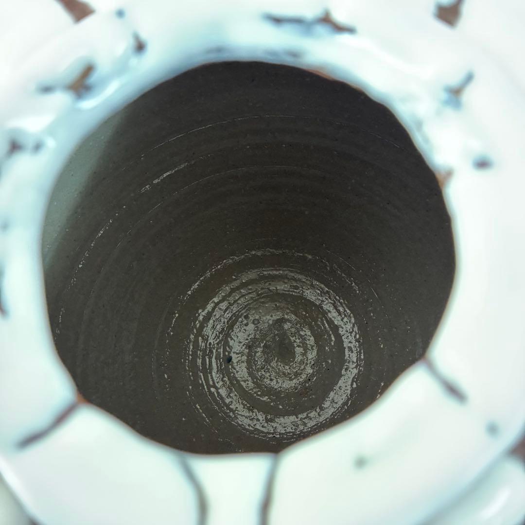 萩焼】椿秀窯 庄 圭一郎 白燿 花生 花瓶 飾り壺 木箱入 - メルカリ