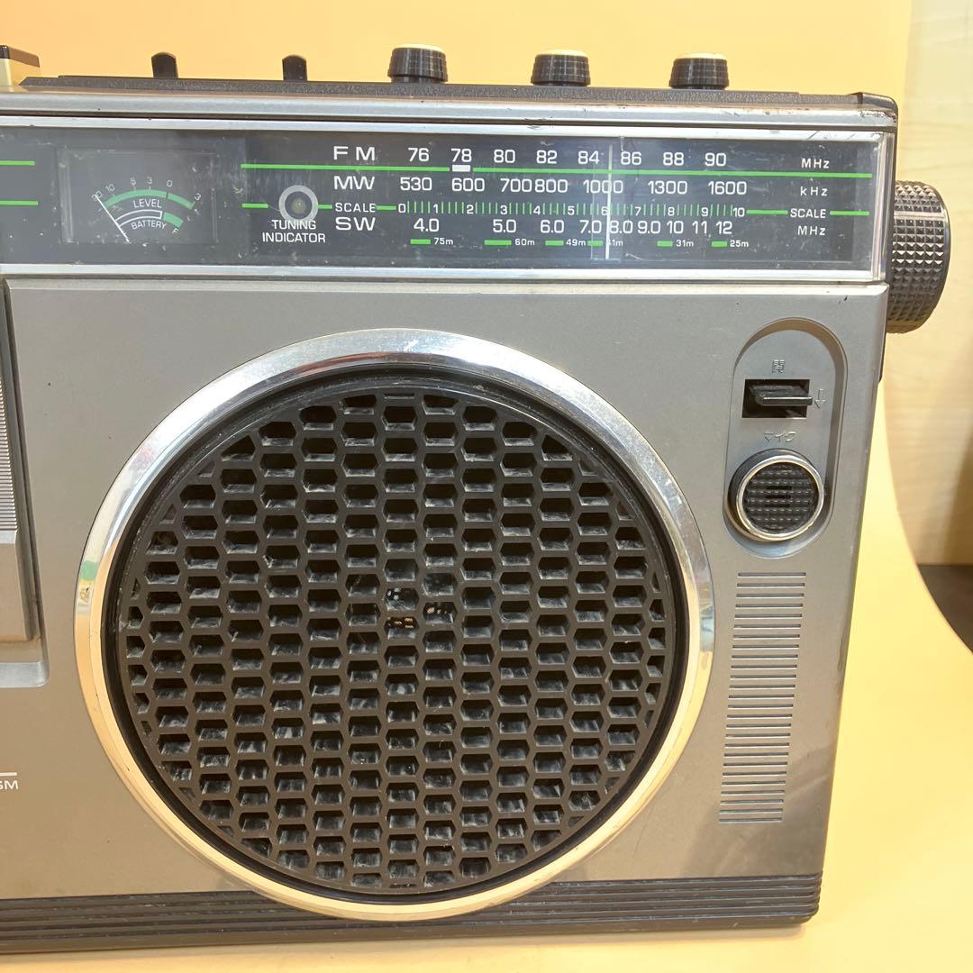 ナショナル ラジオ RQ-557 ラジカセ 昭和レトロ 当時物 ワイヤレス