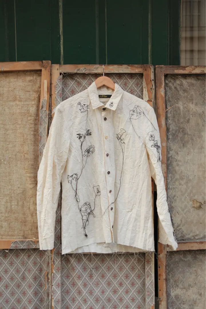 【極希少・新品】ARCHIVIO J.M.Ribot オールハンドステッチシャツ