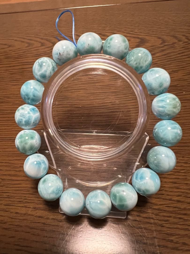 訳ありラリマー小さな黒点あり、濃いめ綺麗です