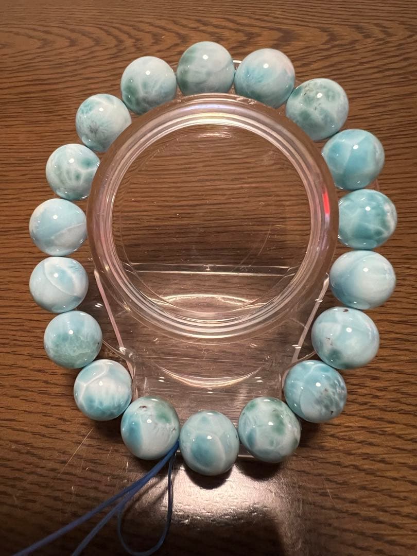 訳ありラリマー小さな黒点あり、濃いめ綺麗です