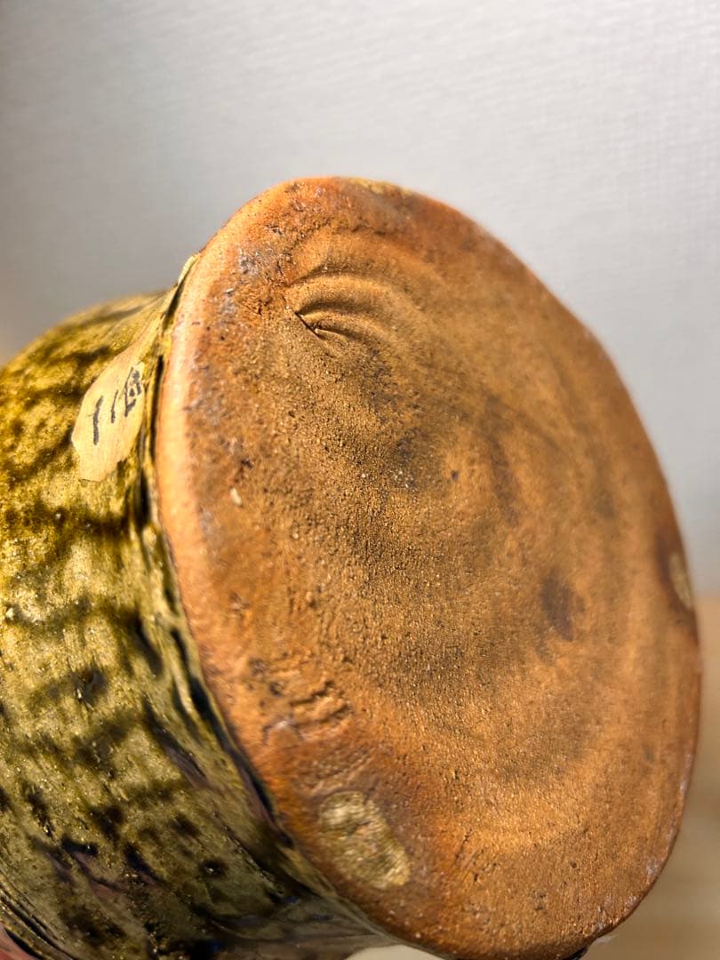 飴釉貼付紋　ピッチャー　検）民藝　益子焼　濱田庄司　濱田篤哉　藤井佐知