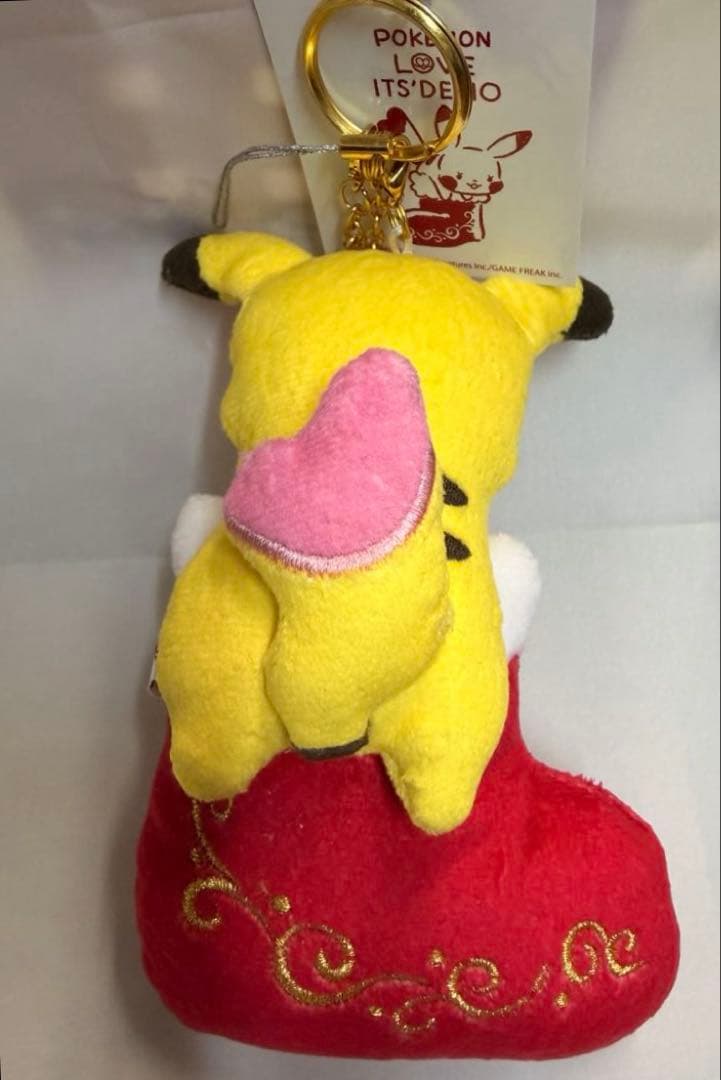 6022 ポケモン　ピカチュウ　イッツデモ　クリスマス　マスコット　キーホルダー