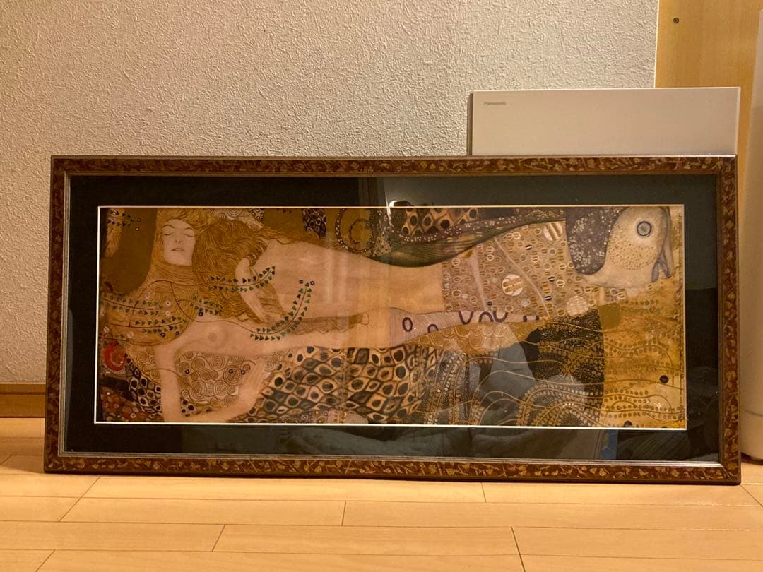 グスタフ・クリムト水蛇Ⅱ（Water Serpents II） 木製フレーム大型 グスタフ・クリムト水蛇Ⅱ（Water Serpents II） 木製フレーム大型