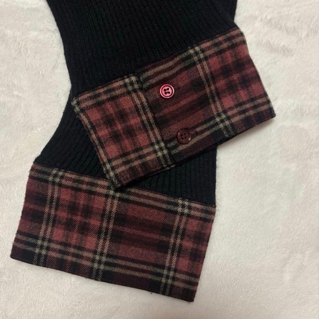 Darichダーリッチ チェック カフスリボン ニット トップス - メルカリ