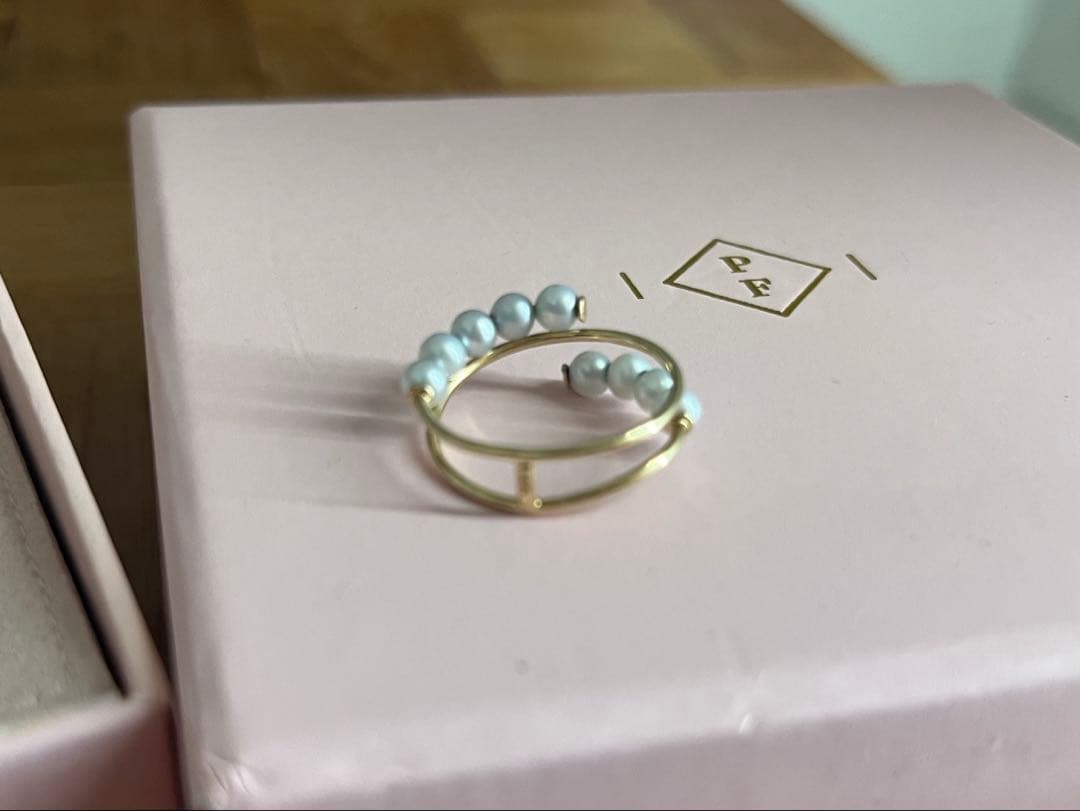 POPPY FINCH ベビーパール スパイラルリング - メルカリ