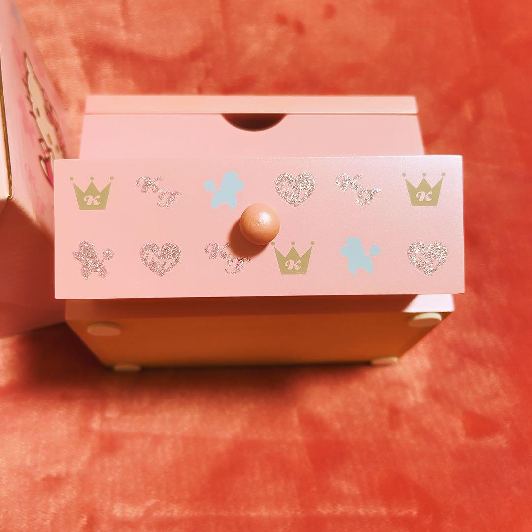 希少レア　ハローキティ　木製チェスト　ジュエリーケース　小物入れ　サンリオ