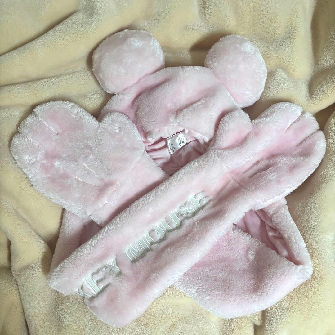 ディズニー ピンク マフラー ファンキャップ - メルカリ