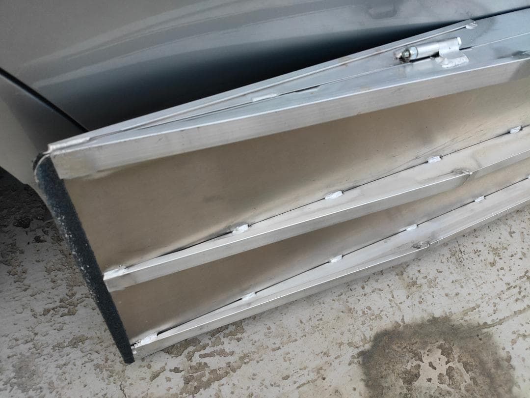 看護/介護に《耐荷重300kg》アルミ2枚折れ☆ポータブルスロープ1.5mサイズ