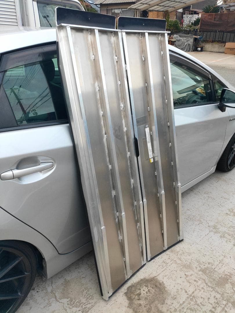 看護/介護に《耐荷重300kg》アルミ2枚折れ☆ポータブルスロープ1.5mサイズ