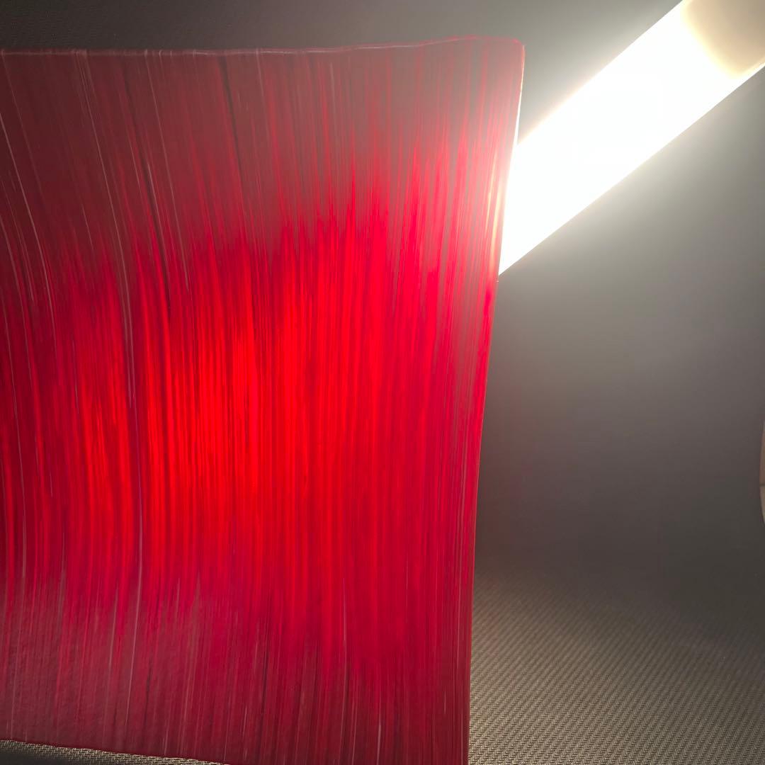 【未使用完美品】新倉晴比古　木精の器　ガラスアート　ステンドグラス　工芸品　角皿