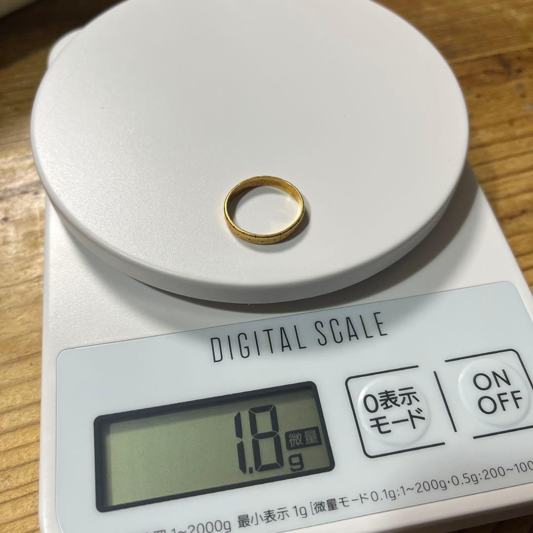 K18 ゴールド シンプルリング 1.8g 金
