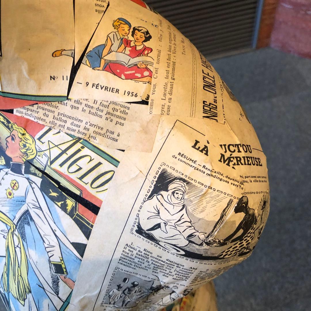 夢八トルソー　フランスの少女紙貼ったトルソー マネキン　ボディーコミックアート