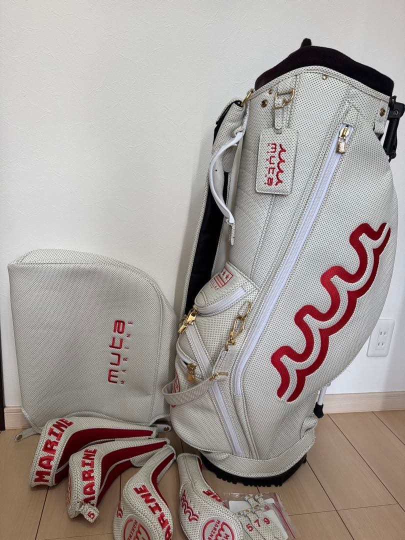 muta ゴルフバッグ・キャディバッグ ホワイト 8 楽天市場】muta marine ムータ ゴルフバッグ 8.5インチパンチング合皮