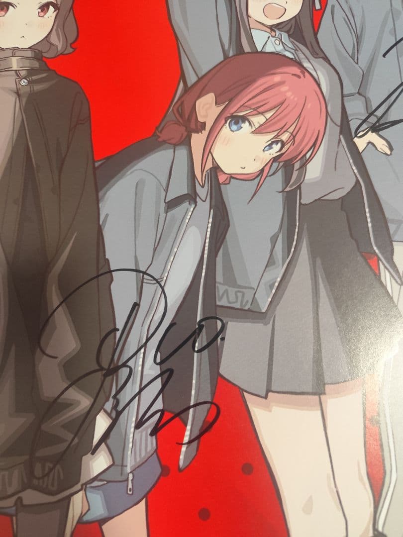 ゾンビランドサガ×ガールズバンドクライ　半券キャンペーン　直筆サイン入りポスター