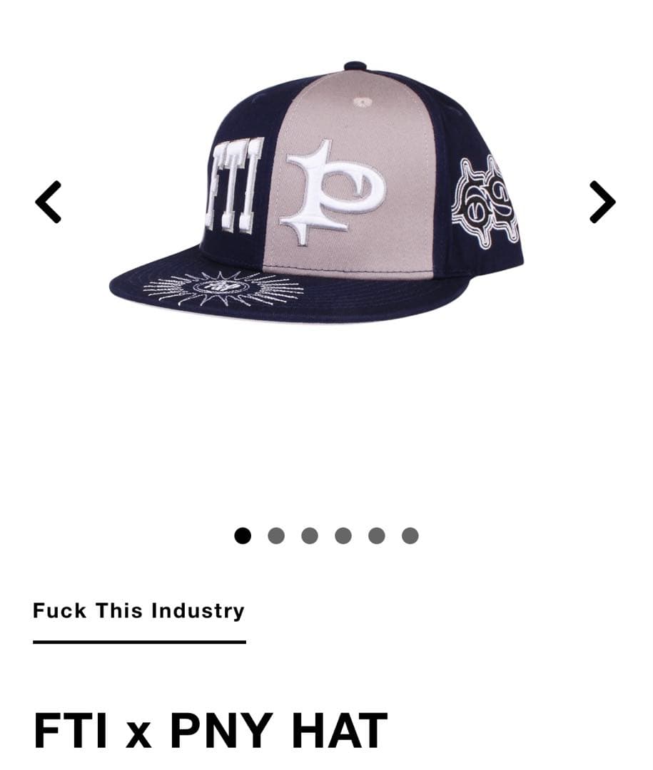 fuckthisindustry FTI✖️PNY HAT ベースボールキャップ - メルカリ