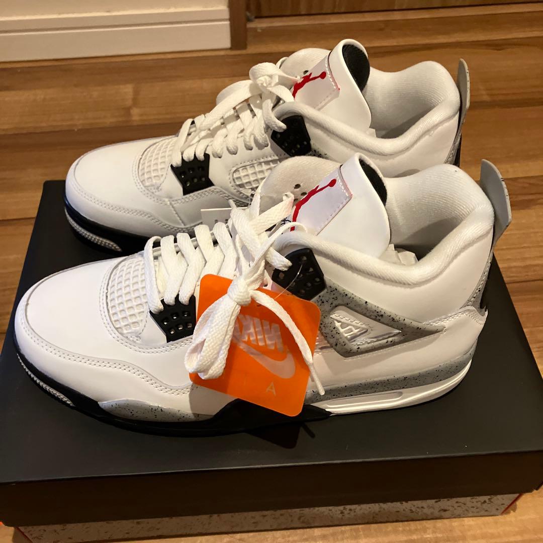 NIKE Air Jordan 4 ホワイトセメント2025 27.5 Air Jordan 4 Retro 'White Cement' 2025 – Kick Game