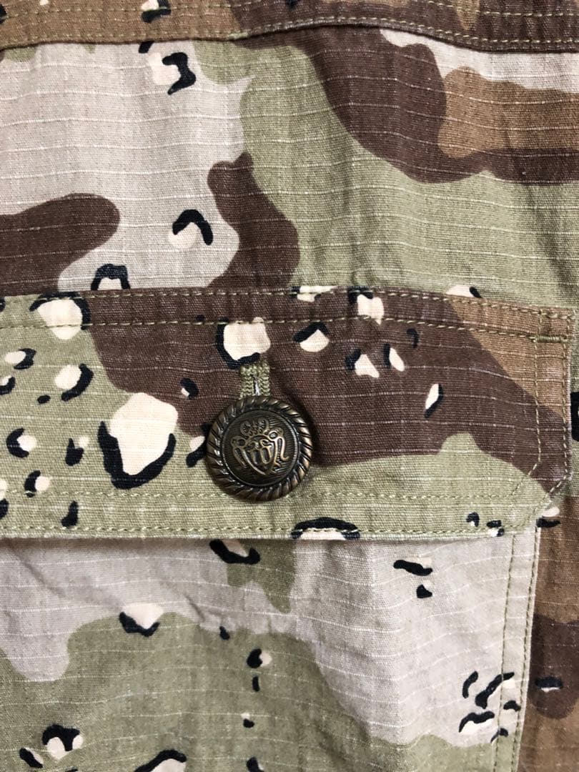 ニコアンド ワッペンシャツジャケット ミリタリー ジャケット てぃら