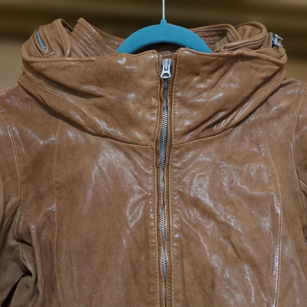 セール！未使用！goa ビックフードレザージャケット Мサイズ