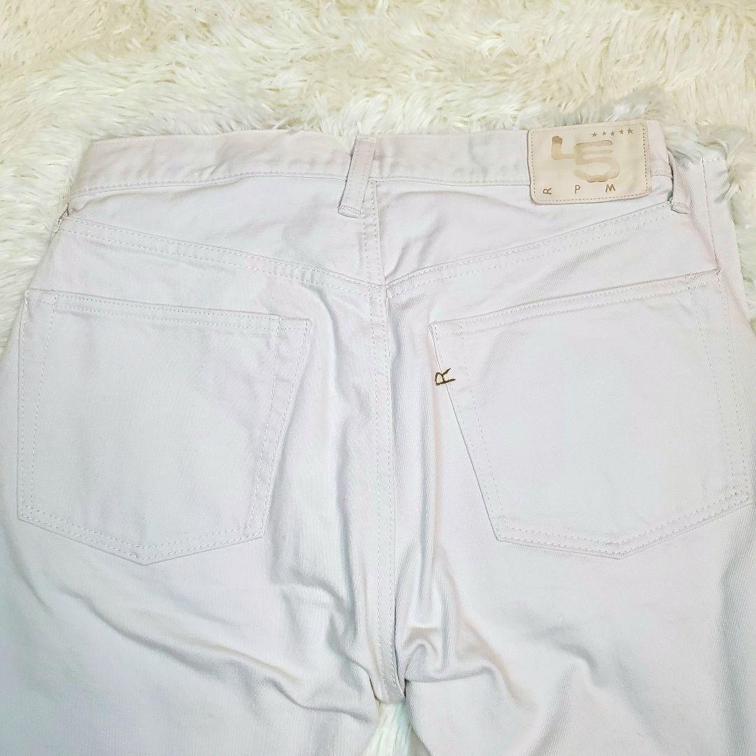 【極美品】45R 空比古比女 ホワイトデニム ユニセックス 30インチ