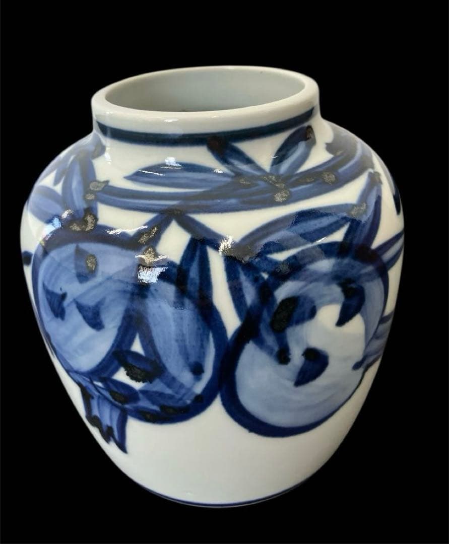 未使用！平安 近藤悠三 藤悠 染付 柘榴図 花瓶 人間国宝　骨董品　美術品 Yahoo!オークション -「花瓶 近藤悠三」の落札相場・落札価格