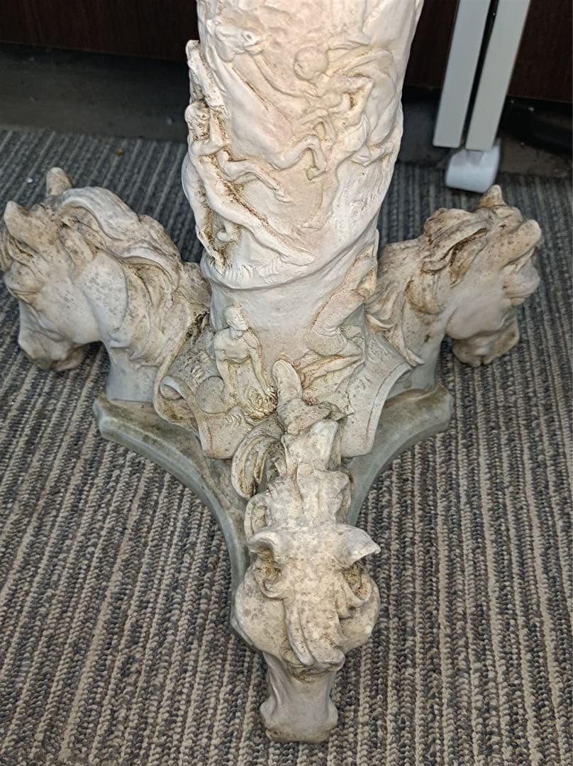 [八5790] 装飾台座　燭台　高さ約49㎝