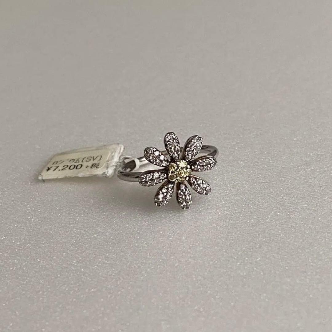 SILVER925】デイジー フラワー リング 13号 シルバー ヴィンテージ