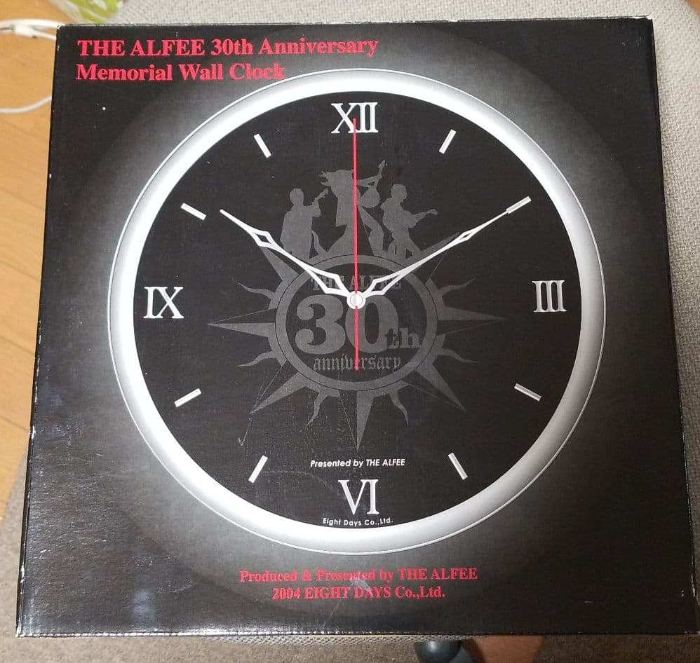 希少！難あり　ファンの方必見！　THE ALFEE　30周年記念ウォールクロック