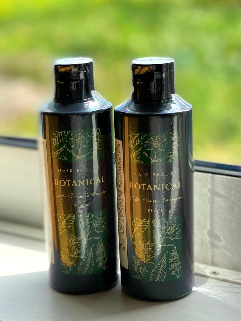 【未開封 美品】ヘアボーテボタニカルカラークリームシャンプーブラック6本セット ヘアボーテボタニカルカラークリームシャンプーブラック200ml 6個セット