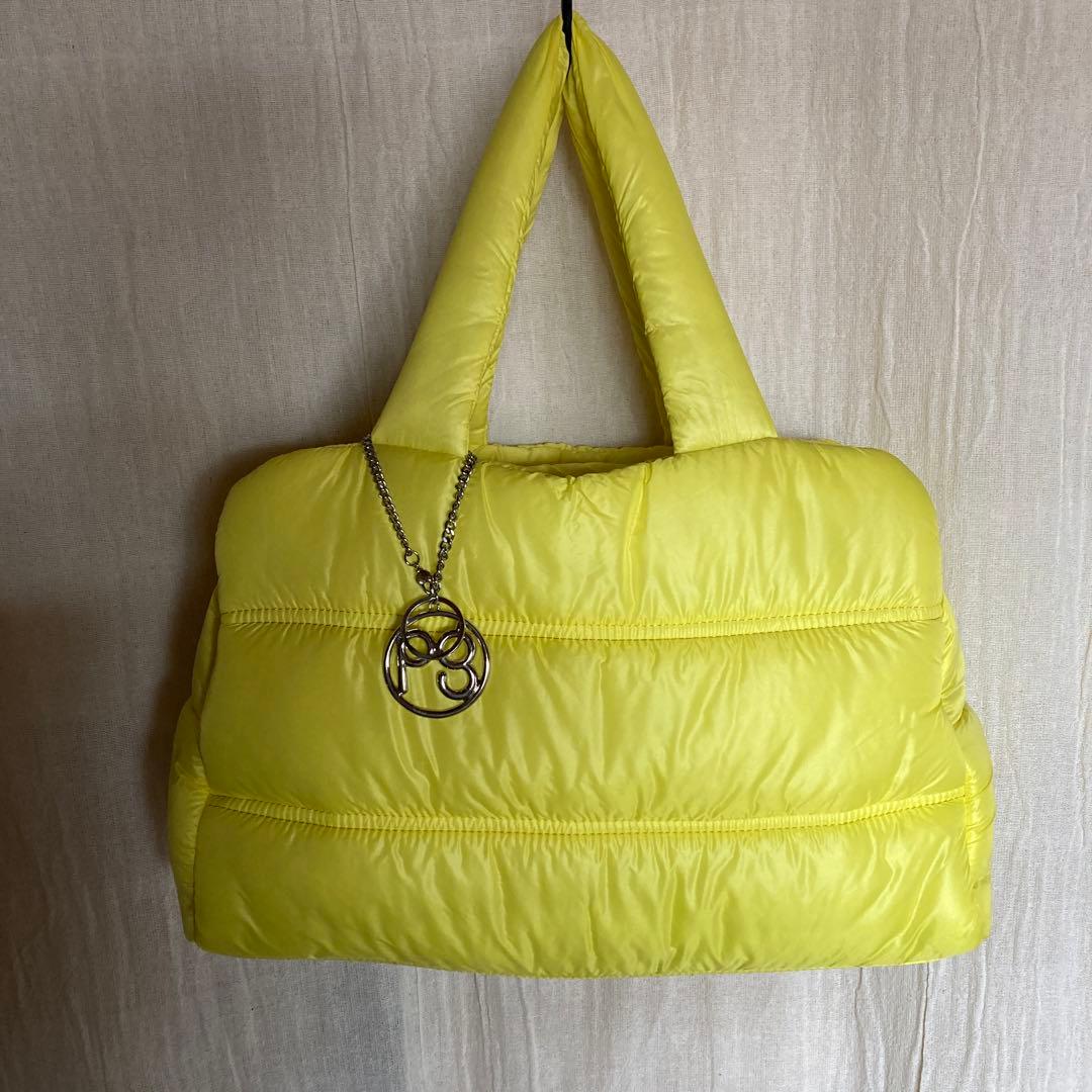 【美品】パーリゲイツ　チャーム付きバック　イエロー PEARLY GATES（パーリーゲイツ） 【美品】パーリーゲイツ カートバッグ