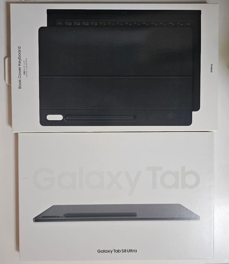 GALAXY tab s8 ultra + ブックカバーキーボード Galaxy Tab S8 Ultra用 ブックカバーキーボード Book Cover Keyboard
