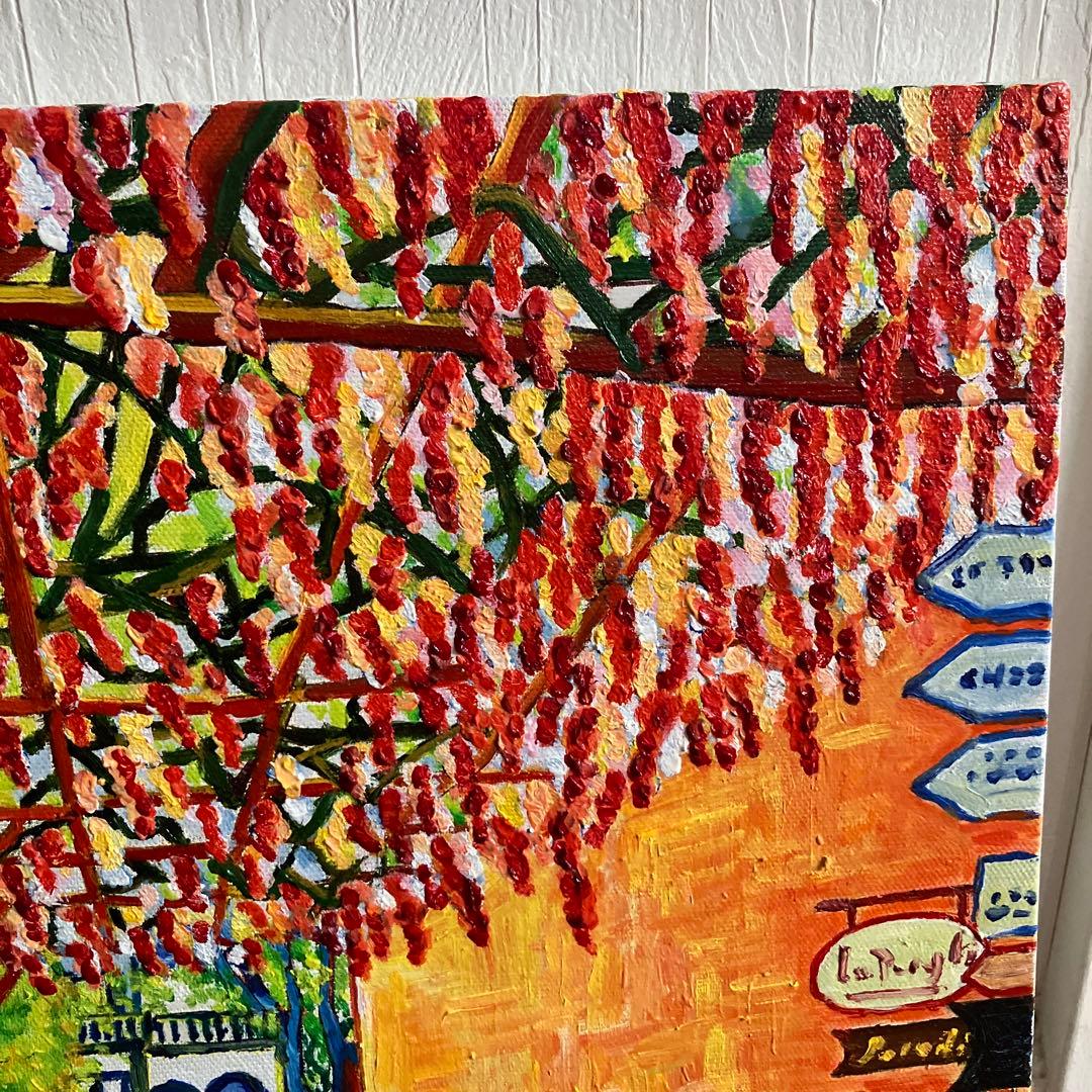 絵画 油絵 F6 キャンバス 坂道 - メルカリ